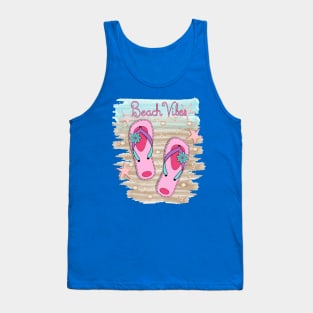 Beach Vibes - Flip Flops Art Tank Top